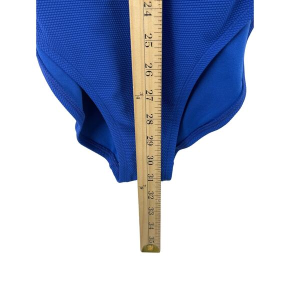 Tommy Bahama Island Cays Hibiscus High Neck One Piece Swimsuit Blue White 14 NWT - Picture 6 of 9